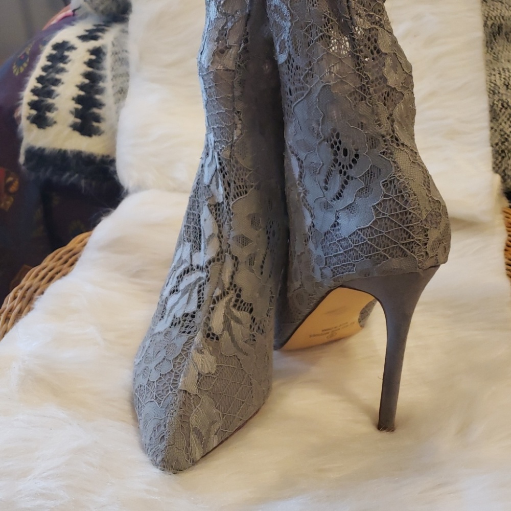 Lace sock boots